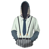 BEASTARS Legoshi Cosplay Sudadera Estampada con Cremallera Unisex