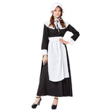 Halloween Cosplay Vestido de Mucama con Delantal Francés Uniforme de Mucama para Adultos Femenino