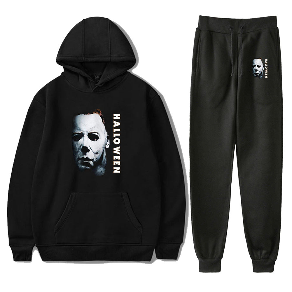 Película Halloween Michael Myers Cosplay Fiesta Sudadera Pantalón Conjnto Carnaval 3D Impreso