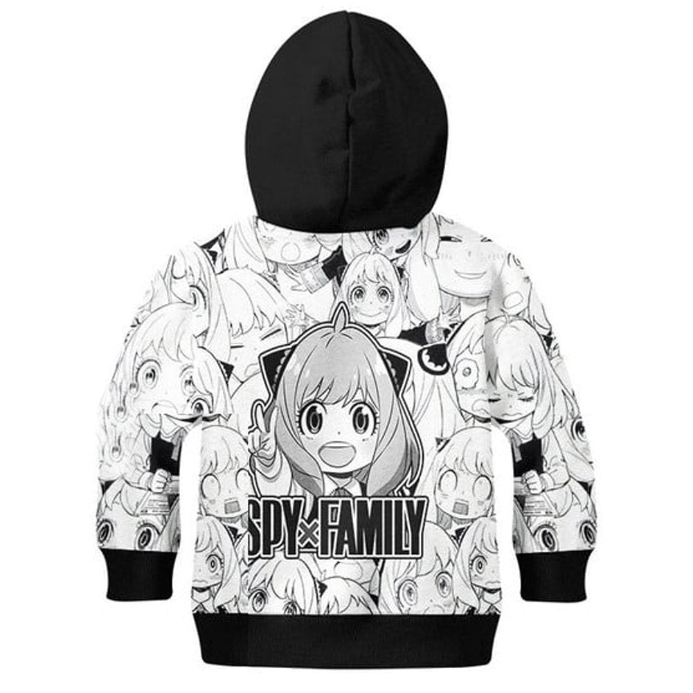 SPY×FAMILY Anya Forger Niños Cosplay Sudadera Con Capucha Impreso 3D Sudadera De Calle De Fiesta Sudadera General
