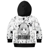 SPY×FAMILY Anya Forger Niños Cosplay Sudadera Con Capucha Impreso 3D Sudadera De Calle De Fiesta Sudadera General