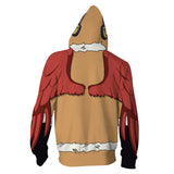 My Hero Academia Sudadera Hawks Keigo Takami Cosplay Sudadera Estampada con Cremallera Unisex