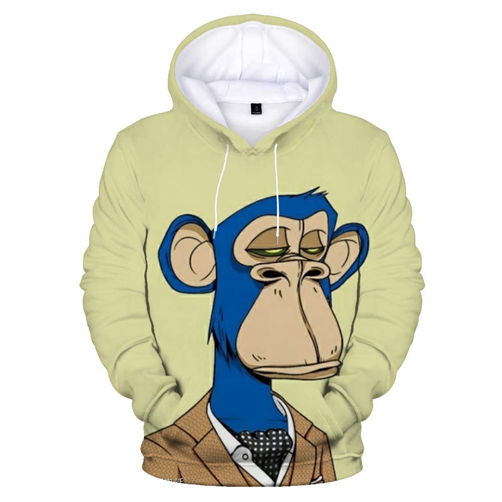 NBA Teddy simio Yacht Club Sudadera Cosplay Halloween Disfraz Carnaval Traje 3D Impreso