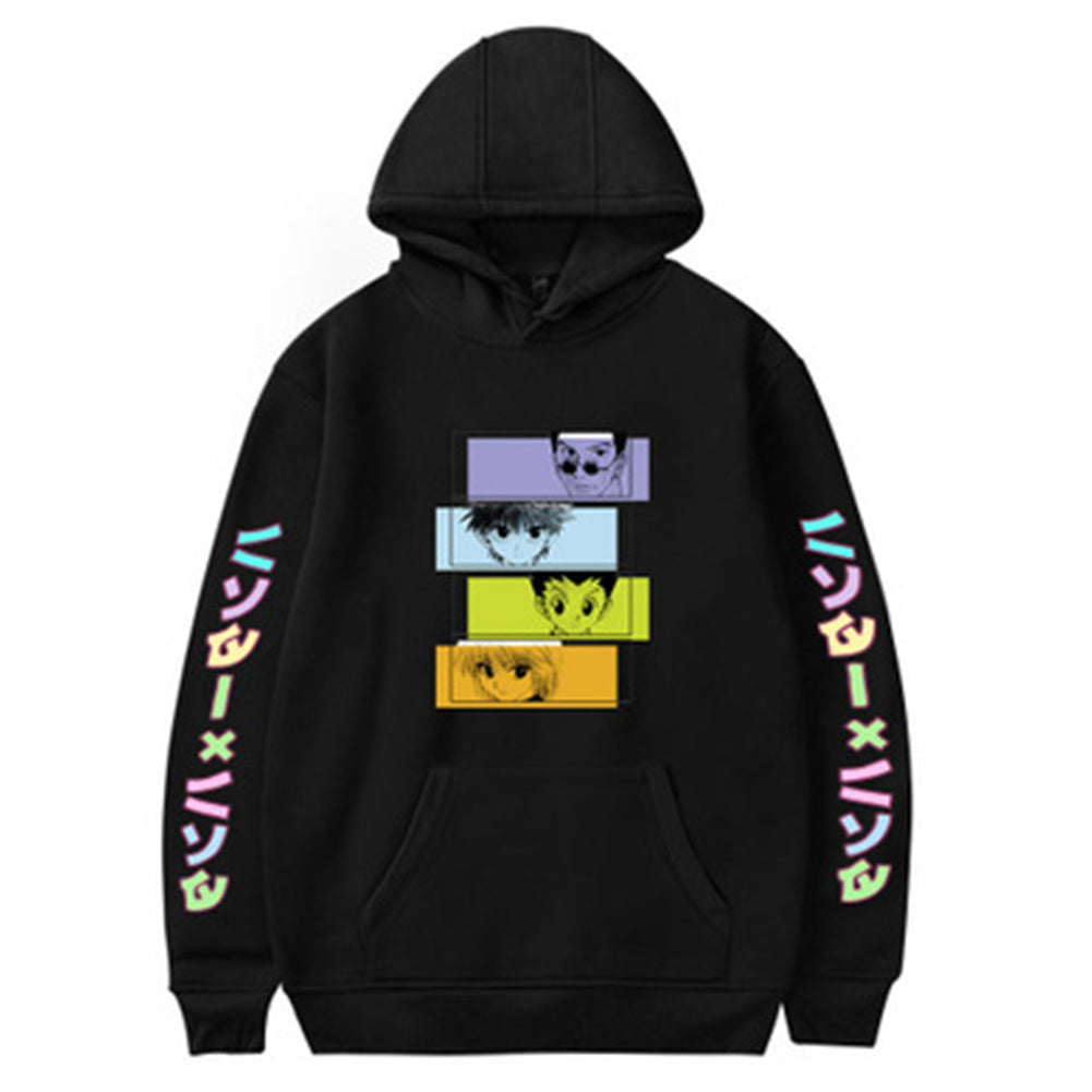 Anime HUNTER×HUNTER Sudadera Estampada con Capucha Ropa Casual Unisex