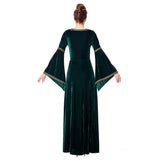 Halloween Disfraz Medieval Renacimiento Vestido Largo de Manga Larga Vestido de Corte para Adultos Femenino