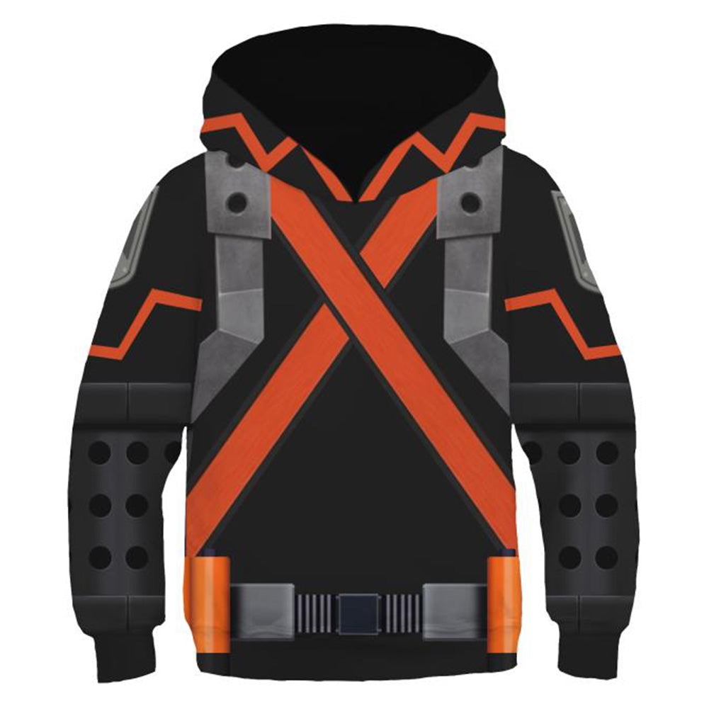 Anime My Hero Academia Bakugou Katsuki Niños Sudadera Cosplay Navidad Fiesta 3D Impreso Casual