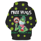 How the Grinch Stole Christmas Sudadera de Manga Larga con Capucha Ropa Casual Unisex