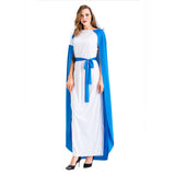 Halloween Griego Romano Cosplay Vestido de Diosa Griega de Carnaval para Adultos Femenino