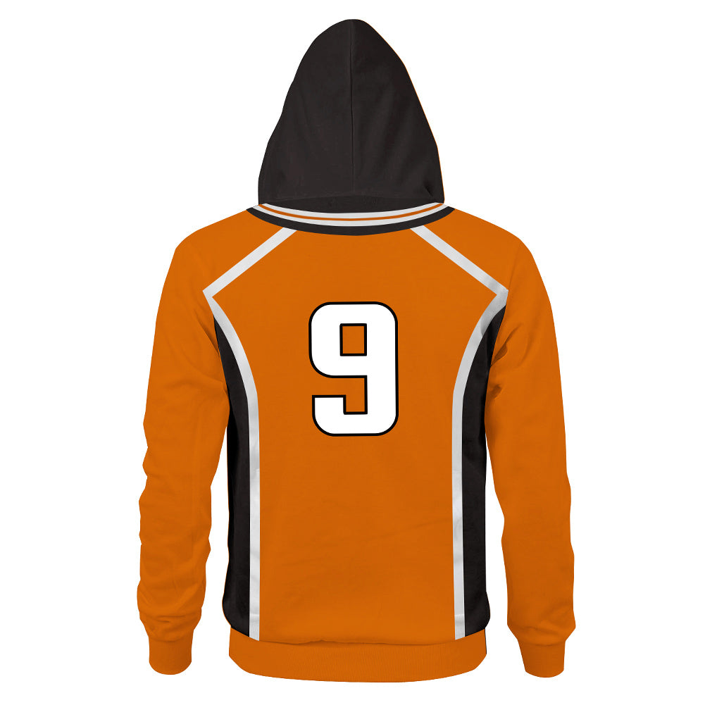 Haikyuu!! Karasuno Escuela Secundaria Away Uniforme de Equipo Kageyama Tobio Cosplay Sudadera Unisex