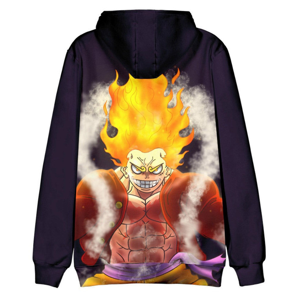 Anime One Piece Monkey D. Luffy Sudadera Cosplay Navidad Fiesta 3D Impreso Casual