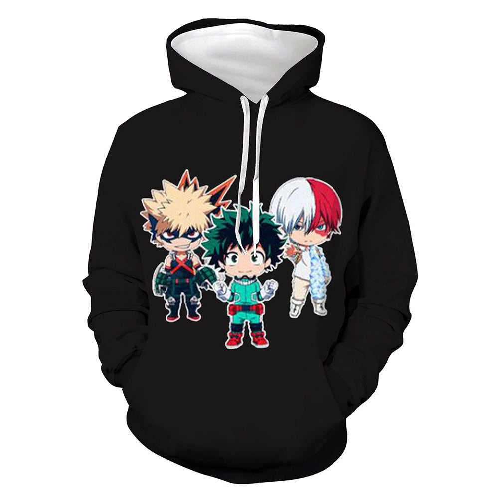 Anime My Hero Academia Sudadera 3D Impreso Cosplay Disfraz Halloween Carnaval Traje