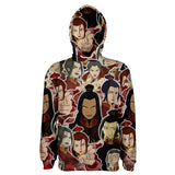 Avatar: La Leyenda de Aang Avatar: The Last Airbender Sudadera Azula Sudadera Estampada con Capucha Unisex