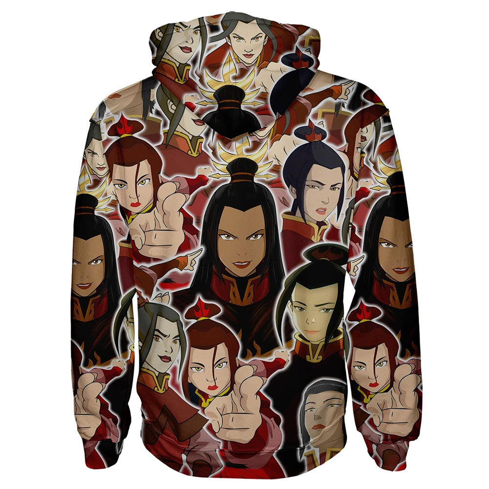 Avatar: La Leyenda de Aang Avatar: The Last Airbender Sudadera Azula Sudadera Estampada con Capucha Unisex