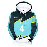 Anime Futsal Boys Bangumi Sudadera Cosplay Navidad Fiesta 3D Impreso Casual