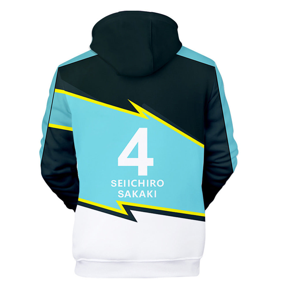 Anime Futsal Boys Bangumi Sudadera Cosplay Navidad Fiesta 3D Impreso Casual