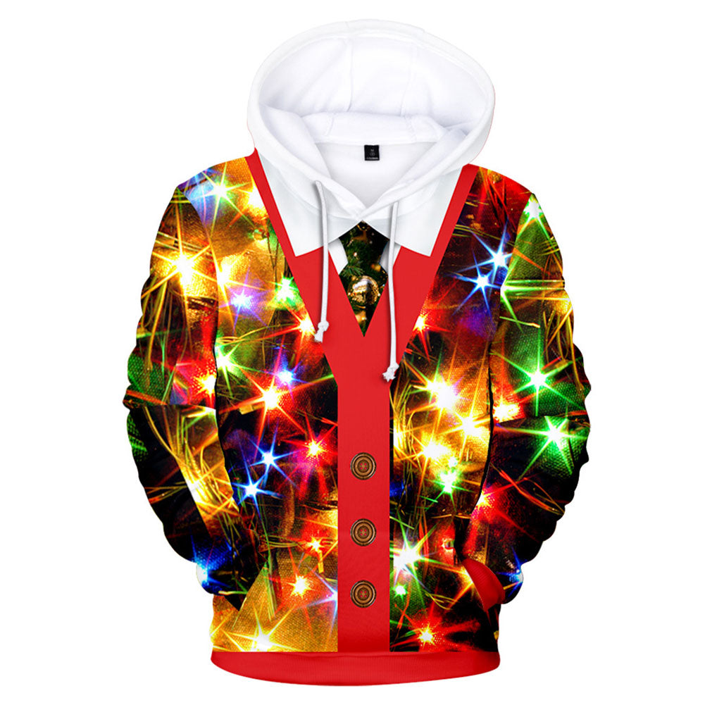 Sudadera Cosplay Navidad Fiesta 3D Impreso chaqueta christmas