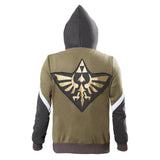 Zelda Legend Sudadera Cosplay Navidad Fiesta 3D Impreso chaqueta con cremallera