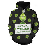 How the Grinch Stole Christmas Sudadera de Manga Larga con Capucha Ropa Casual Unisex