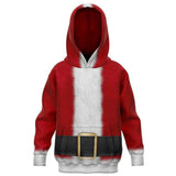 Navidad Christmas Sudadera Santa Claus Cosplay Sudadera con Capucha para Niños