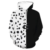 Película Cruella Sudadera 3D Impreso Cosplay Disfraz Halloween Carnaval Traje