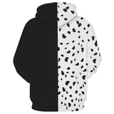 Película Cruella Sudadera 3D Impreso Cosplay Disfraz Halloween Carnaval Traje