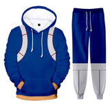Anime My Hero Academia Todoroki Shoto Conjunto de pantalones Sudadera con Capucha Estampada Unisex.