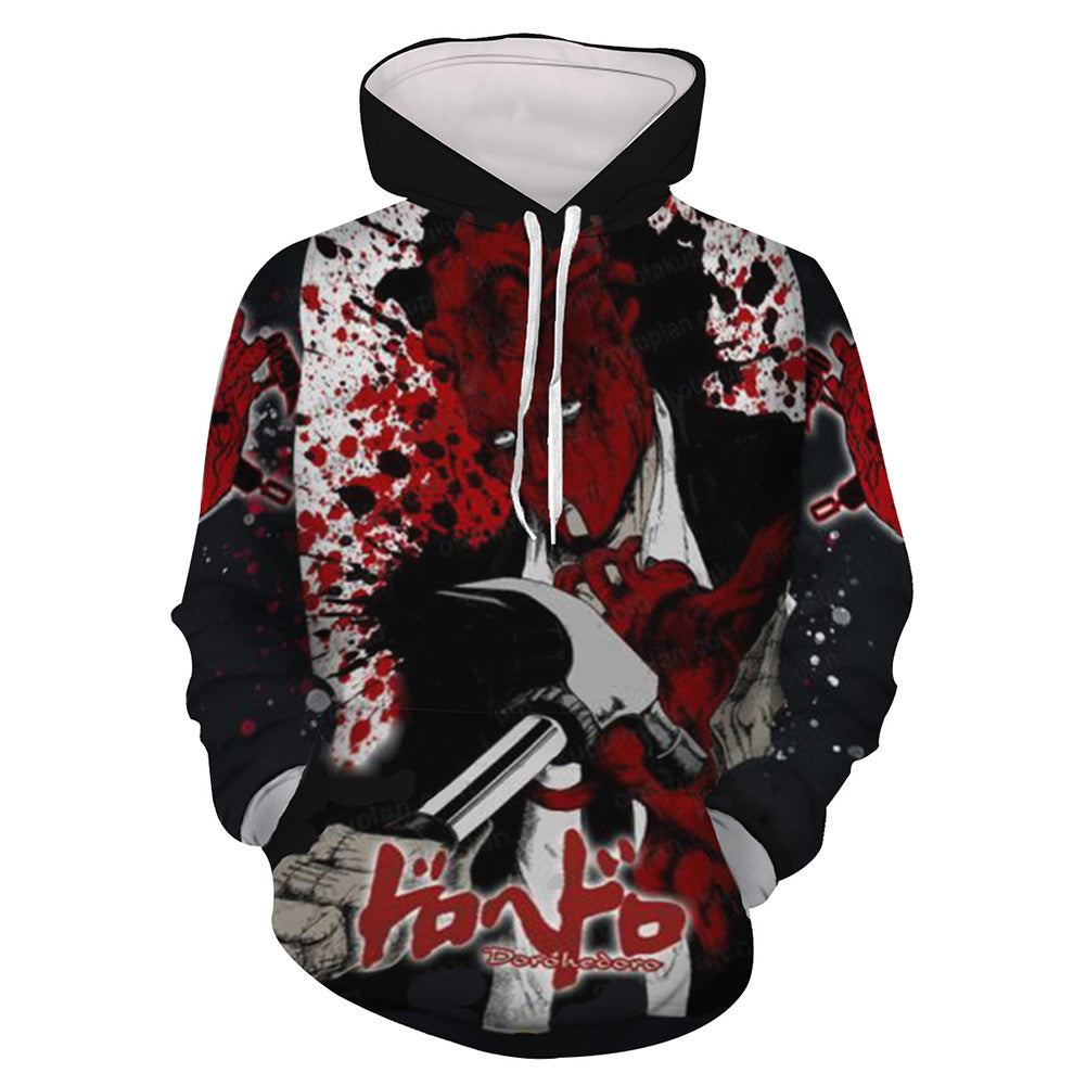 Anime Dorohedoro Sudadera 3D Impreso Cosplay Disfraz Halloween Carnaval Traje