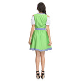 Halloween 3 Piezas Sexy Baviera Oktoberfest Chica de Cerveza Cosplay Mini Vestido para Adultos Femenino