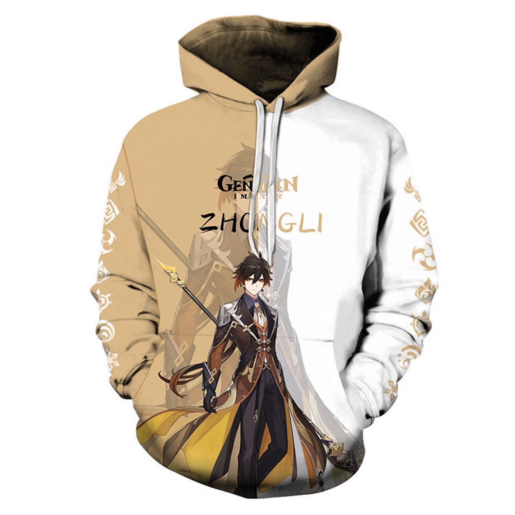 Juego Genshin Impact Sudadera Cosplay Halloween Disfraz Carnaval Traje 3D Impreso