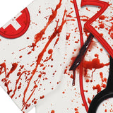 Halloween Zombi Muerto Camiseta Sangrienta de Enfermera Disfraz de Horror para Adultos Femenino