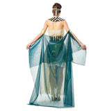 Halloween Reina Egipcia Cleopatra Disfraz Sexy Cleopatra Halloween Cosplay Vestido para Adultos Femenino