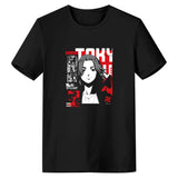Anime Tokyo Revengers Sano Manjiro T-shirt Camiseta de manga corta 3D Impreso Cosplay Disfraz Halloween Carnaval Traje