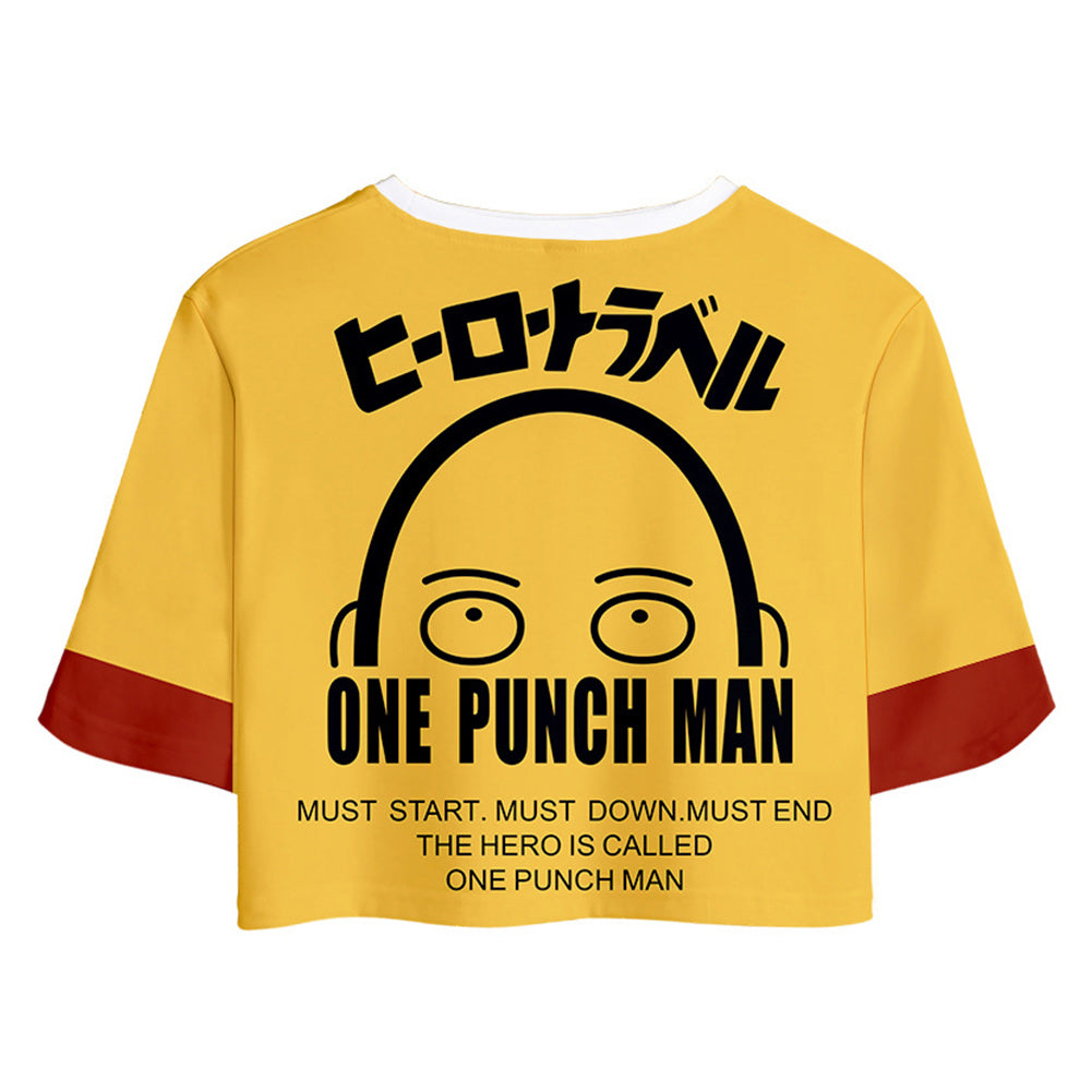Anime One Punch Man Saitama Cosplay Camiseta Pantalón 3D Impreso Casual Deportivo Traje Conjunto