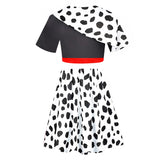 Película Cruella 3D Impreso Cosplay Disfraz Halloween Carnaval Traje top falda