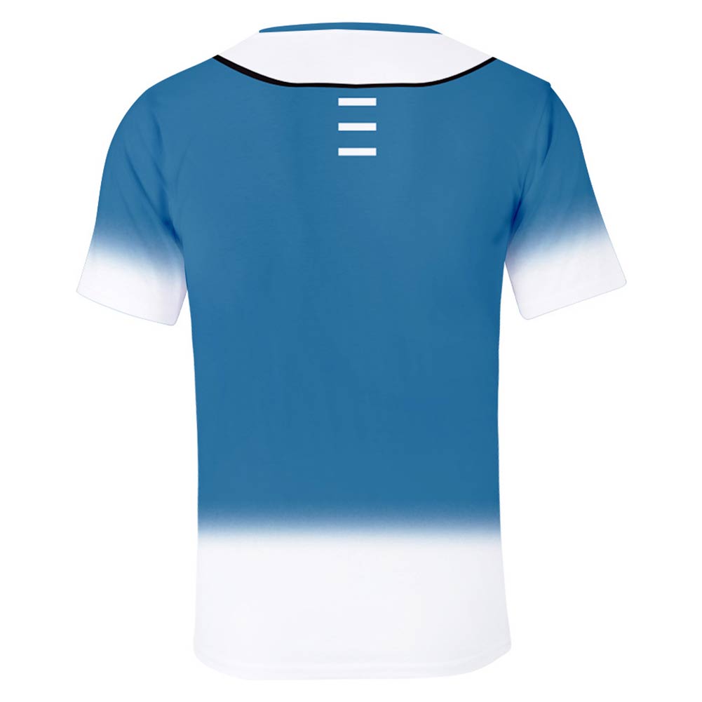 Juego Hololive Gawr Gura Cosplay Halloween T-shirt Camiseta corta 3D Impreso