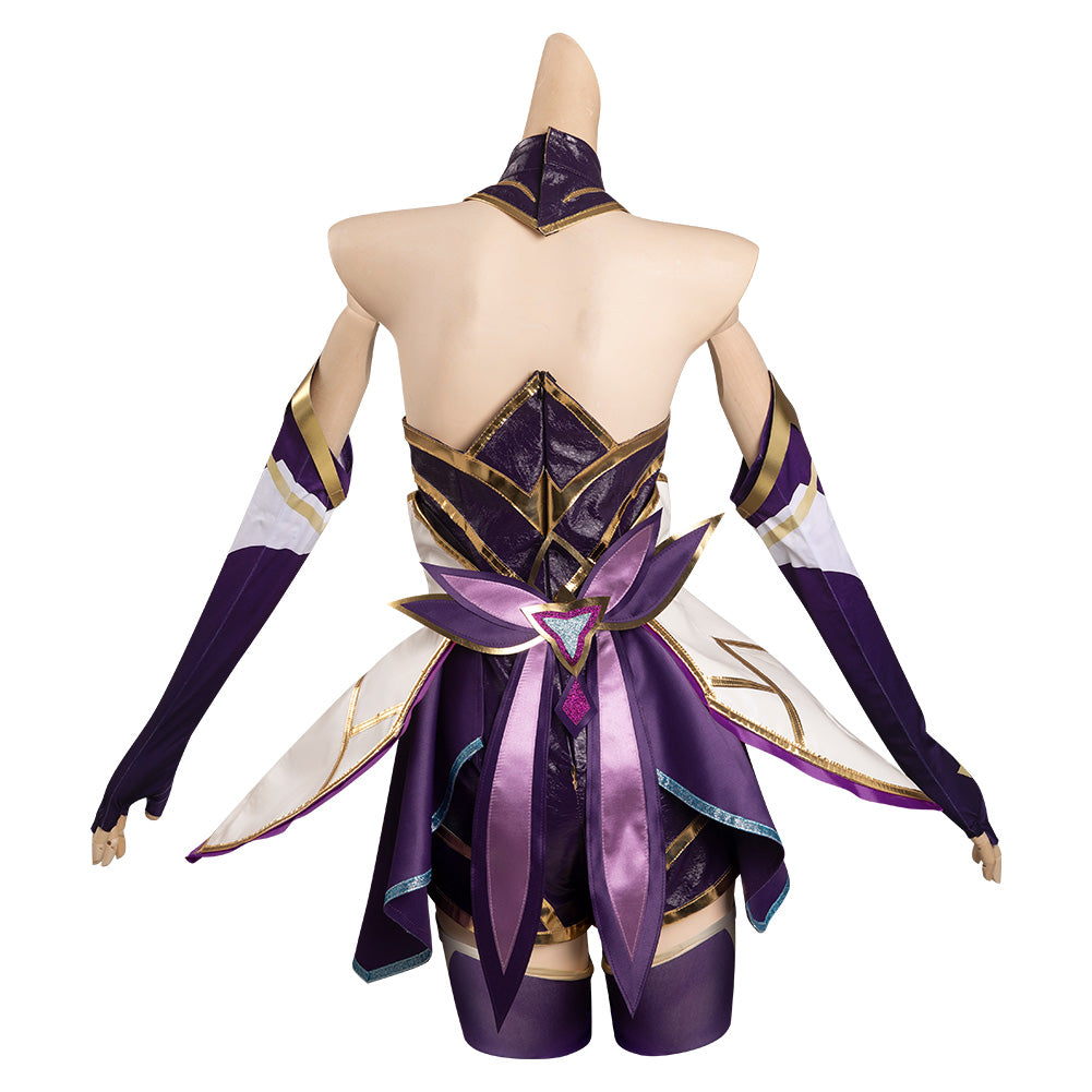 Juego League of Legends - Akali - Star Guardian Cosplay Disfraz Traje Vestido Falda Halloween Carnaval