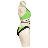 Anime Kim Possible Shego Cosplay Fiesta Disfraz Traje de Baño Bikini Disfraz Kim Possible