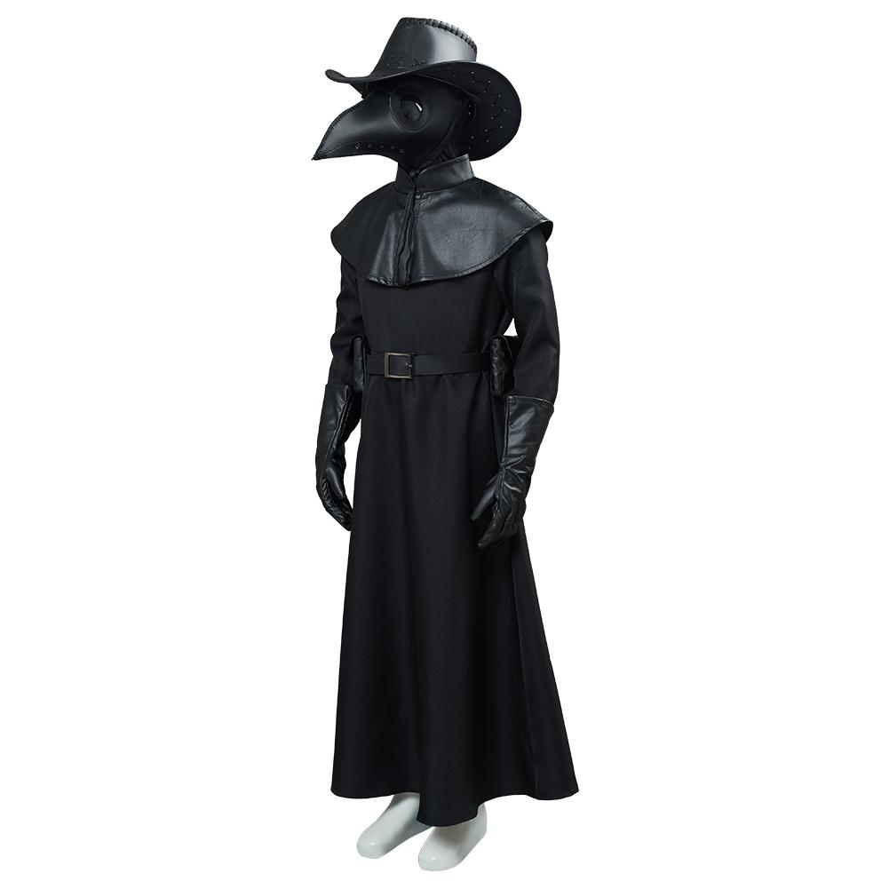 Anime Plague Doctor Steampunk Bird Máscara Horrible Niños Cosplay Disfraz Halloween Carnaval Traje