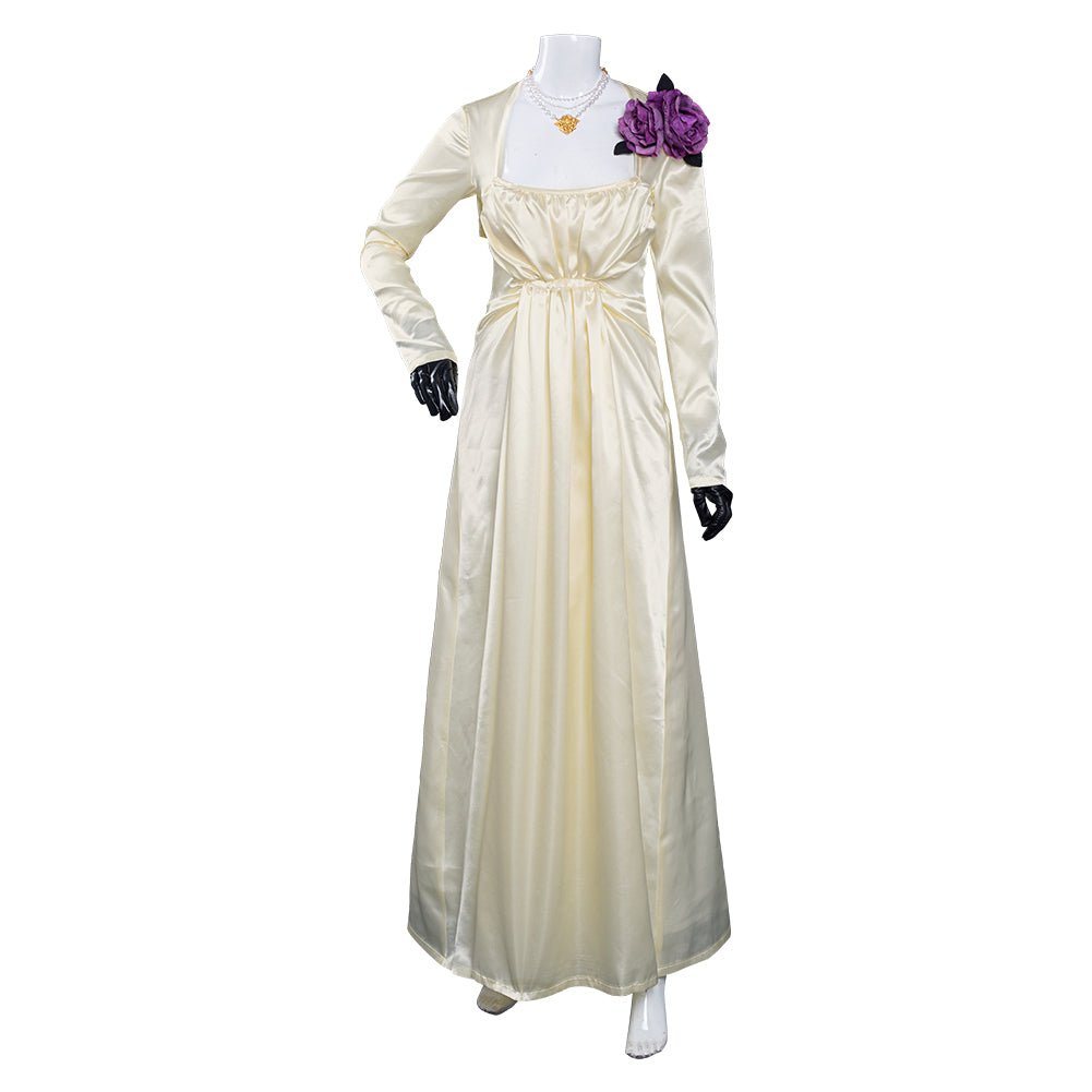 Juego Resident Evil Village Alcina Dimitrescu Precioso Vestido Halloween Cosplay Carnaval Disfraz Per.
