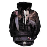 Película Halloween Sudadera Cosplay Fiesta Carnaval Diario 3D Impreso
