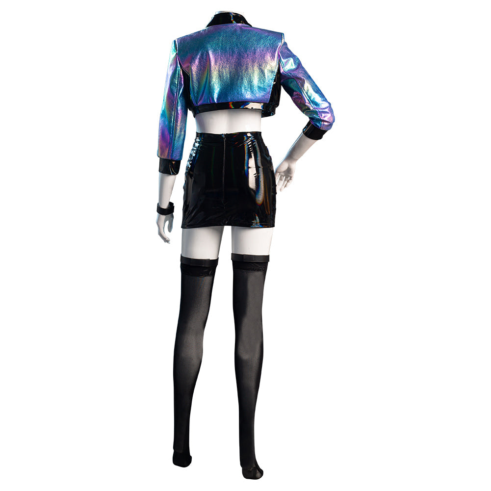 Juego League of Legends LOL KDA Agony‘s Embrace Evelynn Cosplay Disfraz Halloween Carnaval Traje Mujer Per.