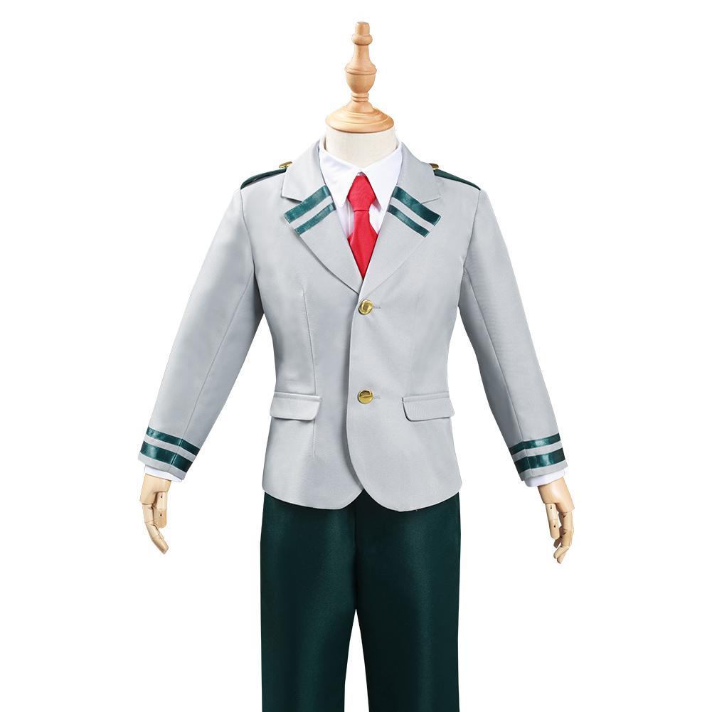 Anime My Hero Academia Midoriya Izuku Bakugou Katsuki Niños Uniforme Halloween Carnaval Cosplay Disfraz