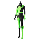 Anime Kim Possible Disfraz Shego Costume Cosplay Adultos Mono Halloween Carnaval Fiesta Traje