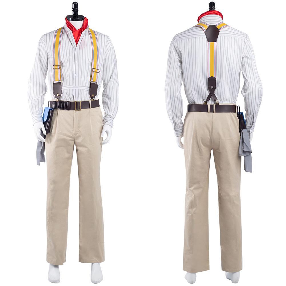 Anime Jungle Cruise- Frank Wolff Cosplay disfraz Camisa pantalón Halloween Carnaval Traje