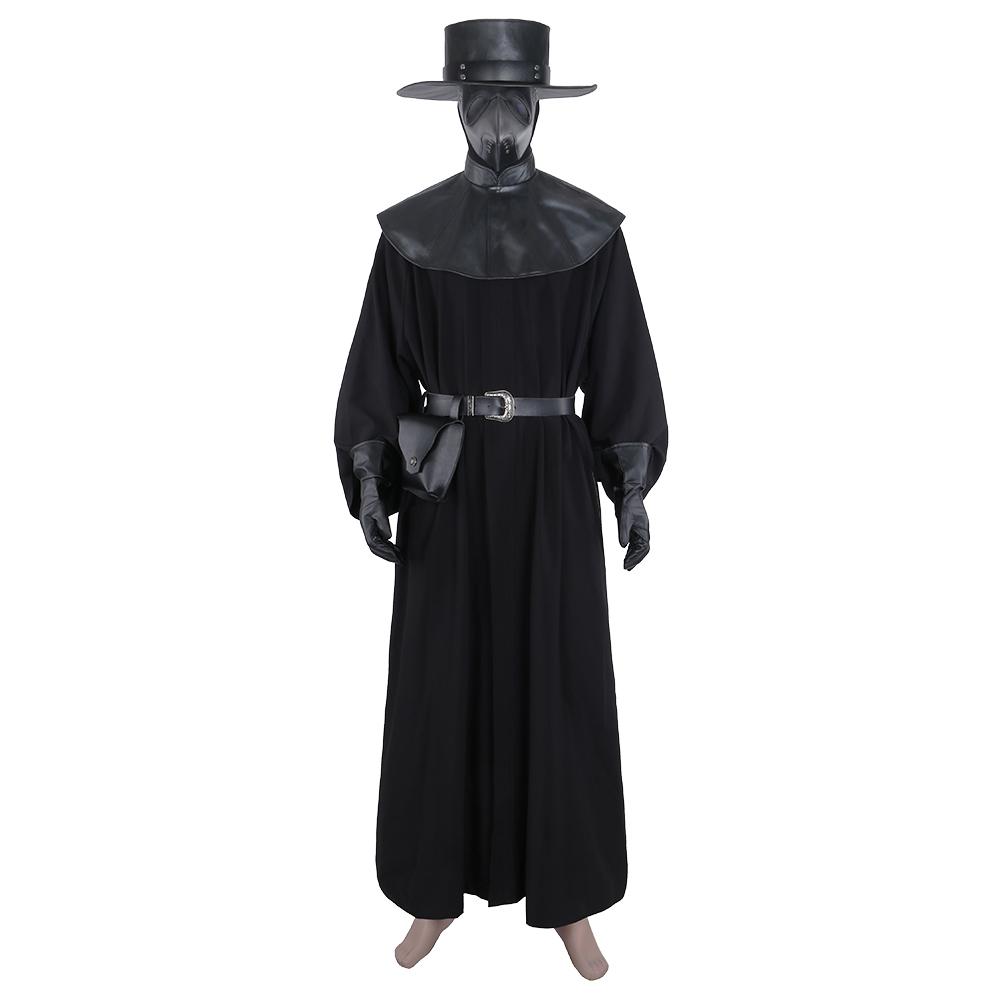 Anime Plague Doctor Steampunk Medieval Traje de uniforme para adultos carnaval Halloween Cosplay Disfraz