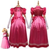 The Super Mario Bros. Movie Peach Cosplay Disfraz Niños Vestido Trajes Halloween Carnaval Fiesta Disfraz Traje