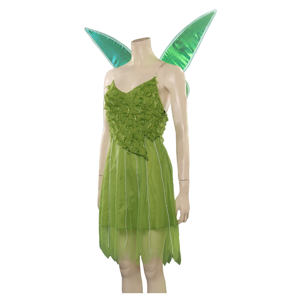 Película Peter Pan Wendy Tinker Cosplay Adulto Disfraces Trajes Halloween Carnaval Fiesta Vestido Alas