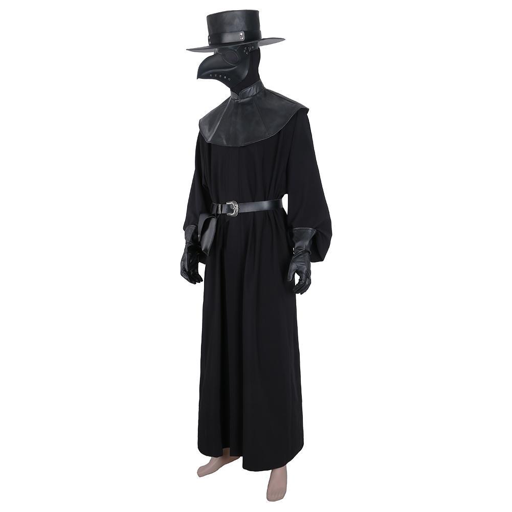 Anime Plague Doctor Steampunk Medieval Traje de uniforme para adultos carnaval Halloween Cosplay Disfraz