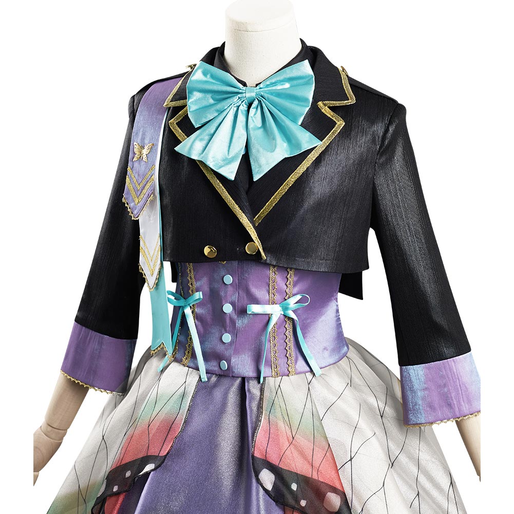 Anime Demon Slayer Kochou Shinobu Lolita Cosplay Navidad Kimono Disfraz Vestido Carnaval Traje-DISFRAZDEDIADEBRUJAS.ES®