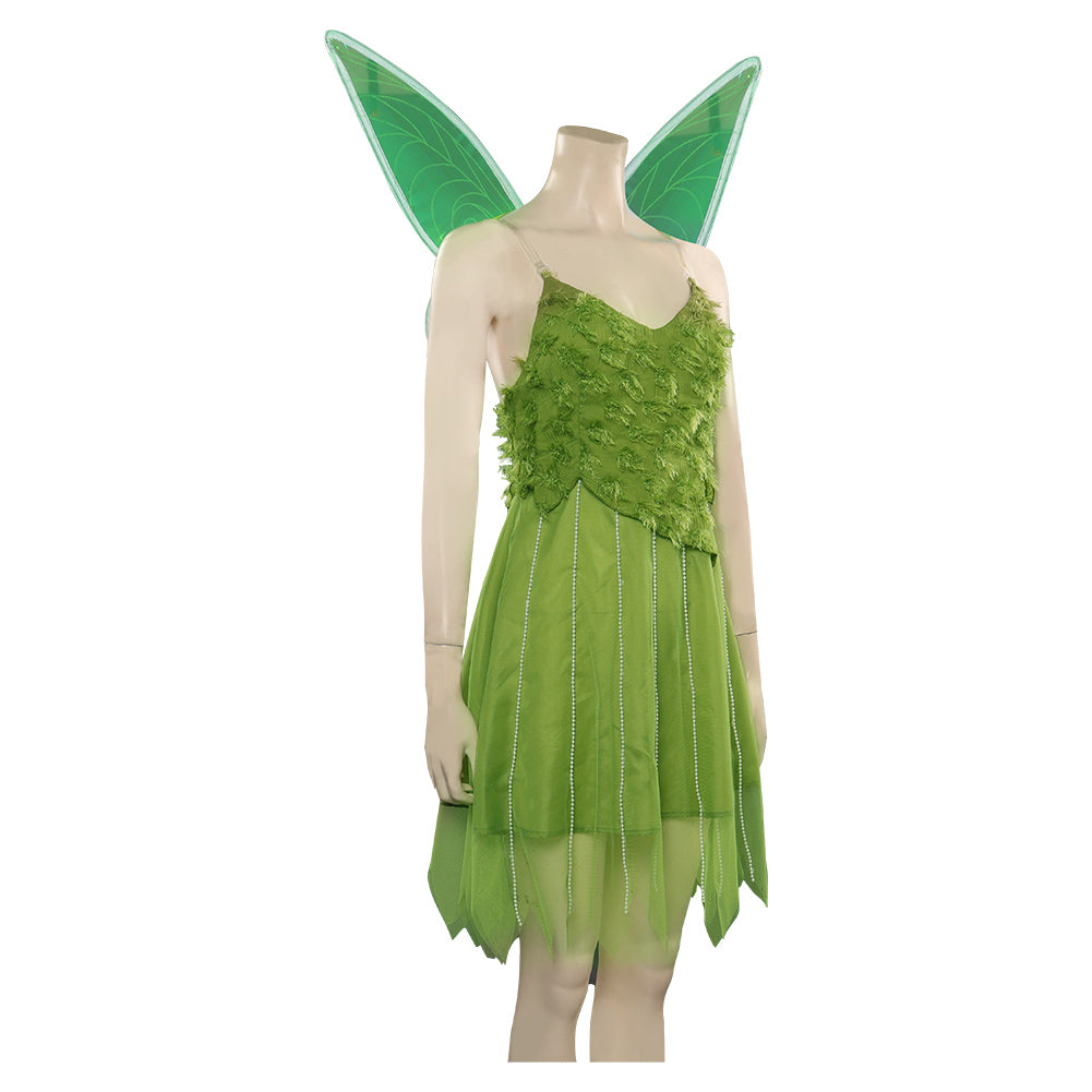 Película Peter Pan Wendy Tinker Cosplay Adulto Disfraces Trajes Halloween Carnaval Fiesta Vestido Alas
